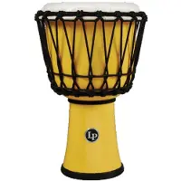 Latin Percussion LP Djembe World 7-inch Rope Tuned Circle Yellow