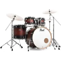 Pearl Decade Lønn 22 Am Fusion m/Hardware Satin Brown Burst
