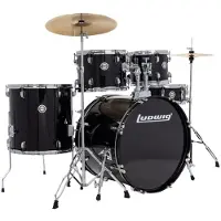 Ludwig Accent 22 Drive 5pc Drum Kit Black Sparkle