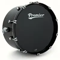 Premier Elite 20" x 10" Gong-tromme Gunmetal Sparkle