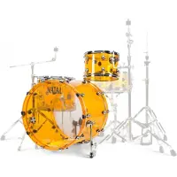 Natal Arcadia Acrylic 22" 3 Piece Shell Pack Transparent Orange