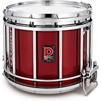 Premier Marching HTS 800 14" x 12" Snare Drum Chrome Flame Red