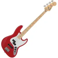 Fender Made in Japan Hybrid II Jazz Bass Maple Neck Modena Red