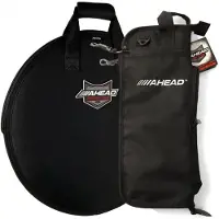 Ahead Drum Stick Bag & Cymbal Bag Bundle Black