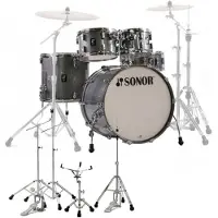 Sonor AQ2 22 5pc Drum Kit With Free Hardware Titanium Quartz