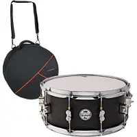 PDP 14" x 6.5" Maple Shell Snare & Gewa Case Black Wax Finish