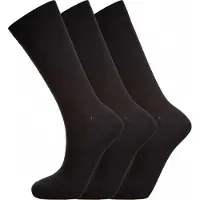 Endurance Classic Bamboo Socks, Black, 3-pack 36-41