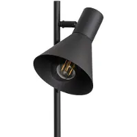 TK Lighting Jump gulvlampe, svart, justerbar, hylle