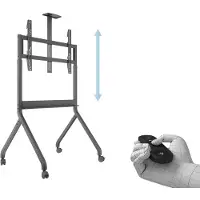 Multibrackets M Collaboration Floorstand - Vogn - for fjernkontroll for videokonferansesystem - mørk antrasittgrå - skjermstørrelse: 60-100