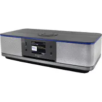 Soundmaster ICD2023SW Stereomusikksystem med WLAN Internett/DAB+/FM-radio, CD/MP3, USB, Bluetooth, LED-lys