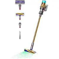Dyson V12 Detect Slim Absolute, 2-i-1 stavstøvsuger, Uten pose, Gull, Tørr, HEPA, Syklonisk