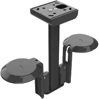 FLEXSON FLXE100CM2021, Tak, Rustfritt stål, Sort, Tak, 1 ben, 80°