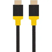 Tactical Webb Space HDMI 2.1-kabel - 2.1m, 8K/60Hz, 48 Gbps - gul / svart