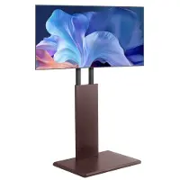 Vevor Universal TV-stativ, bordstativ for 32–70 tommers skjermer, svingbart og høydejusterbart TV-stativ, holder opptil 49 kg med strømskinne, for stue, soverom, MAX VESA 600 x 400 mm