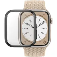 PanzerGlass - Skjermbeskyttelse for smart armbåndsur - glass - rammefarge svart - for Apple Watch Series 7 (45 mm)