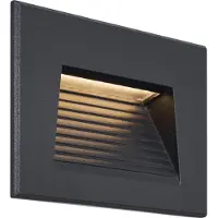 QAZQA Moderne Vegglampe for Innfelling Svart 11.5cm inkl. LED IP65 - Trem