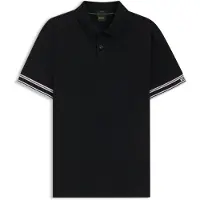 BOSS for man. 50544448 Zone polo shirt black (L), Casual, Cotton, Short sleeve