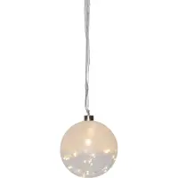 Star Trading LED-dekogule Glow frost/klar, Ø 15 cm
