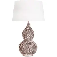 By Rydens Lofty bordlampe med tekstilskjerm hvit
