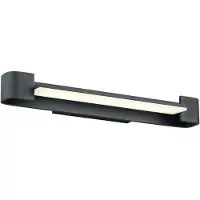 HELL LED-vegglampe Box, dreibar, svart