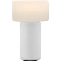 HELL Tiny-B LED-bordlampe, hvit, høyde 13 cm, IP54, USB