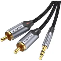 Vention Kabel Audio 2xRCA til 3,5 mm BCNBI 3m (grå)
