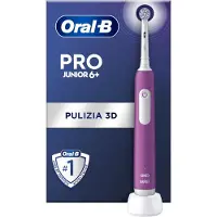 Oral-B Junior 8006540742891, Barn, Roterende Tannbørste, Daglig stell, Sensitiv / Myk, Whitening, Lilla, 2 min, Soft (myk)