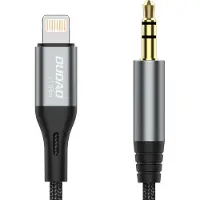Dudao Kabel USB Lightning - mini Jack 3.5 mm 1 m Szary (DDA224)