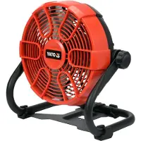 YATO YT-82933, Husholdningsvifte, Sort, Oransje, Gulv, 2600 RPM, 23 cm, 0 - 360°