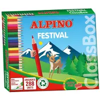 Alpino Festival Classbox Blyant Assortert 288 Enheter
