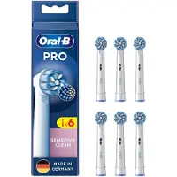 Oral-B Sensitive Clean , 6 stykker, Hvit, 3 måned(er), Ekstra myk, Oral-B, Boks