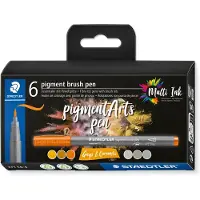 Staedtler Pigment brush 371 "Greys & Caramels" 6 pcs. Cardboard box
