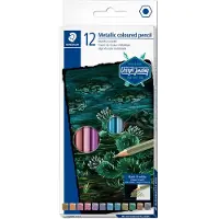 Staedtler Metallic, Metallisk, Flerfarget, 12 stykker