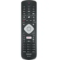 Savio RC-10 do TV Philips, TV, IR Kabelfri, Trykknapper, Sort