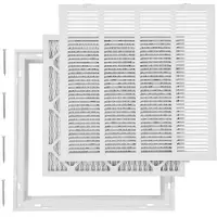 Vevor returluftfilterrist, passer til kanalåpning B20 x H20 tommer, inkludert filter, deksel til returluftventil for vegg, pulverlakkert stål returluftrist avtakbar front/dør for 1 tomme filtre