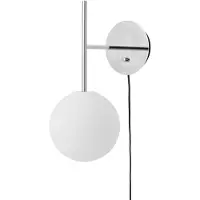 Audo Copenhagen Audo TR Bulb Suspended vegglampe, stikkontakt, grå/hvit