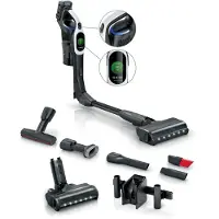 Bosch BCS1041WAC, Støvsuger med stang, Uten pose, Sort, Hvit, 0,4 l, Tørr, HEPA