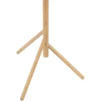 TK Lighting Estera gulvlampe, opalt glass, treramme, 132 cm, 3 lyskilder