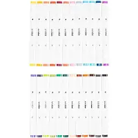 Creative toys Tegnetusj, strek 1+8 mm, suppl. farger, 24 stk./ 1 pk.