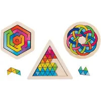 Goki Wooden Brainteaser Puzzle per piece Tre