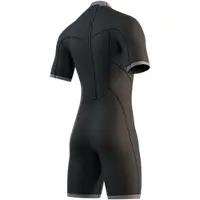 Mystic Brand Flatlock 3/2mm Kortermet Shorty Med Glidelås Bak