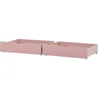 Hoppekids Skuffer m. Hjul - 2 stk. - 70x160 cm - Pale Rose - - OneSize - Skuffe