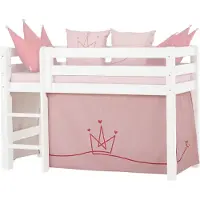 Hoppekids forheng For halvhøyde Seng - 70x160 cm - Princess - - OneSize - Tilbehør
