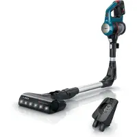 Bosch BSS71125AH, 2-i-1 stavstøvsuger, Uten pose, Sort, Blå, Tørr, 82 dB, Batteri
