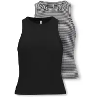 Kids Only KUN Singleter - 2-pack - CookJill - Svart/Navy Blazer - - 11-12 år (146-152) - Singlet