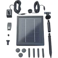 Pontec 43324 PondoSolar 250 Control Solcellepumpesæt Med belysning, med batterilager