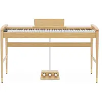 Gear4Music Keynote Moderne Digitalpiano med Bluetooth fra Lys Eik