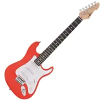Gear4Music 3/4 LA Elektrisk Gitar fra Rød