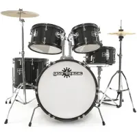 Gear4Music Junior 5-dels Trommesett fra Svart