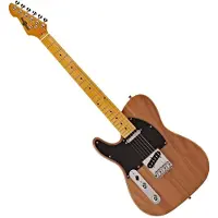Gear4Music Knoxville Venstrehendt Elektrisk Gitar fra Natural